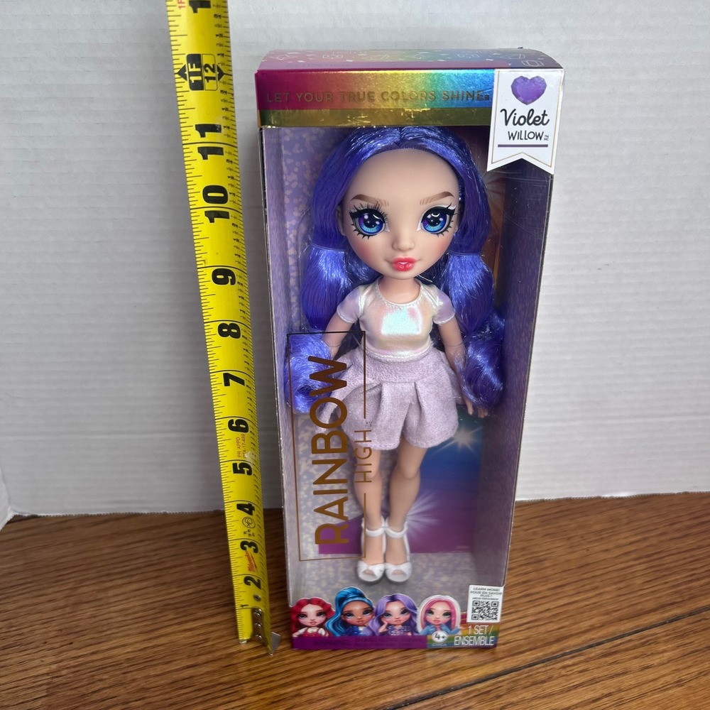Rainbow High Violet Willow Fashion Doll Purple Hair Iridescent Outfit 990024EUC